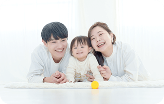 仲良しな3人家族